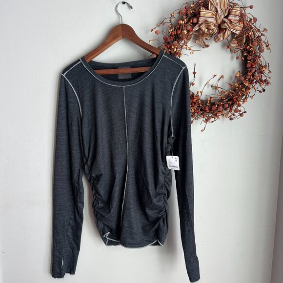Free People Movement X HATCH Right On Run Layer XL Maternity Tops Gray - Picture 2 of 7